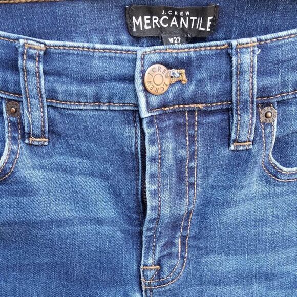 J Crew Mercantile Stretchy Jeans Size Waist 27/Length 26 - Picture 2 of 7